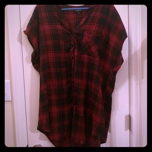 Torrid Buffalo Plaid Tunic Top